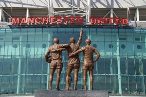 Manchester United Old Trafford football ground.
