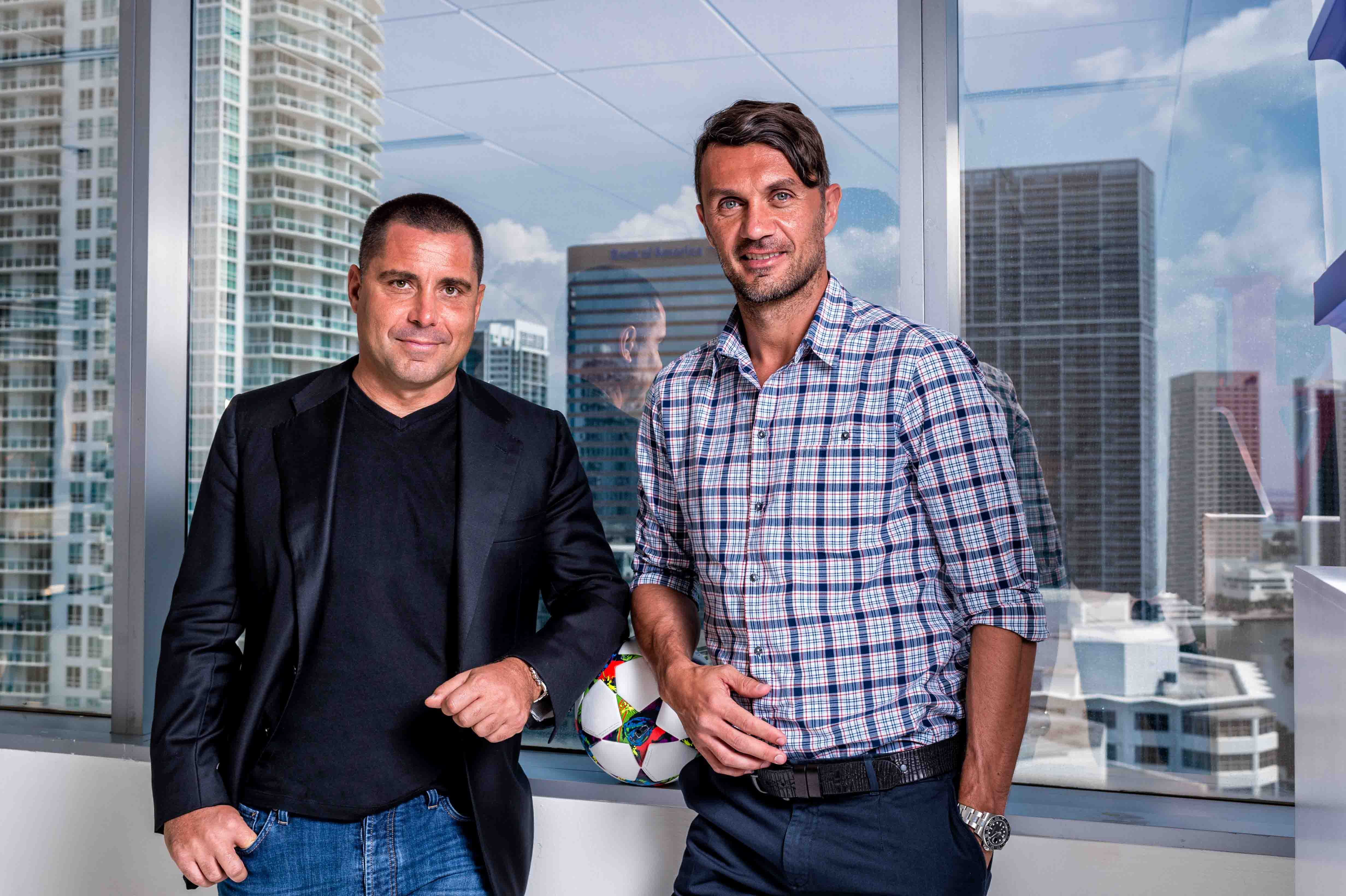 Riccardo Silva e Paolo Maldini, proprietari del Miami FC
