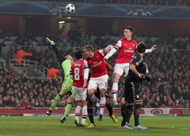 Arsenal during a match at the Emirates  Stadium (Photo Insidefoto.com)