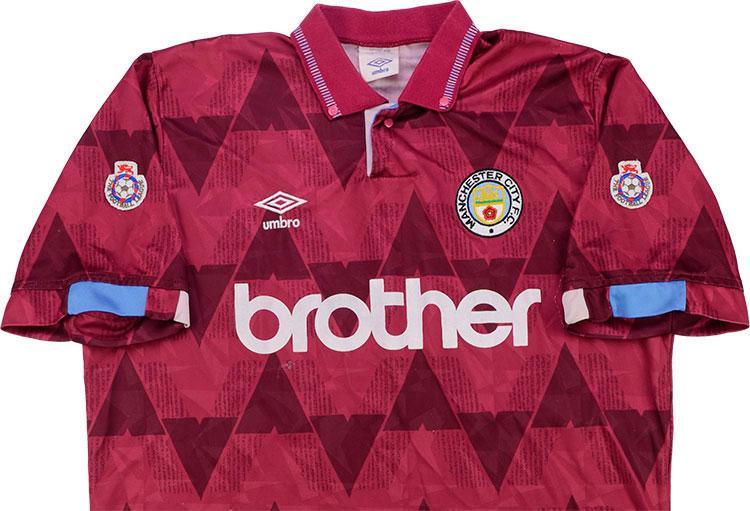 La maglia del Manchester City del 1989