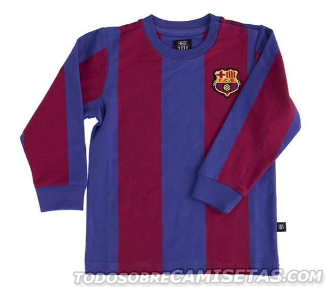 La maglia retrò del Barcellona per bambini 