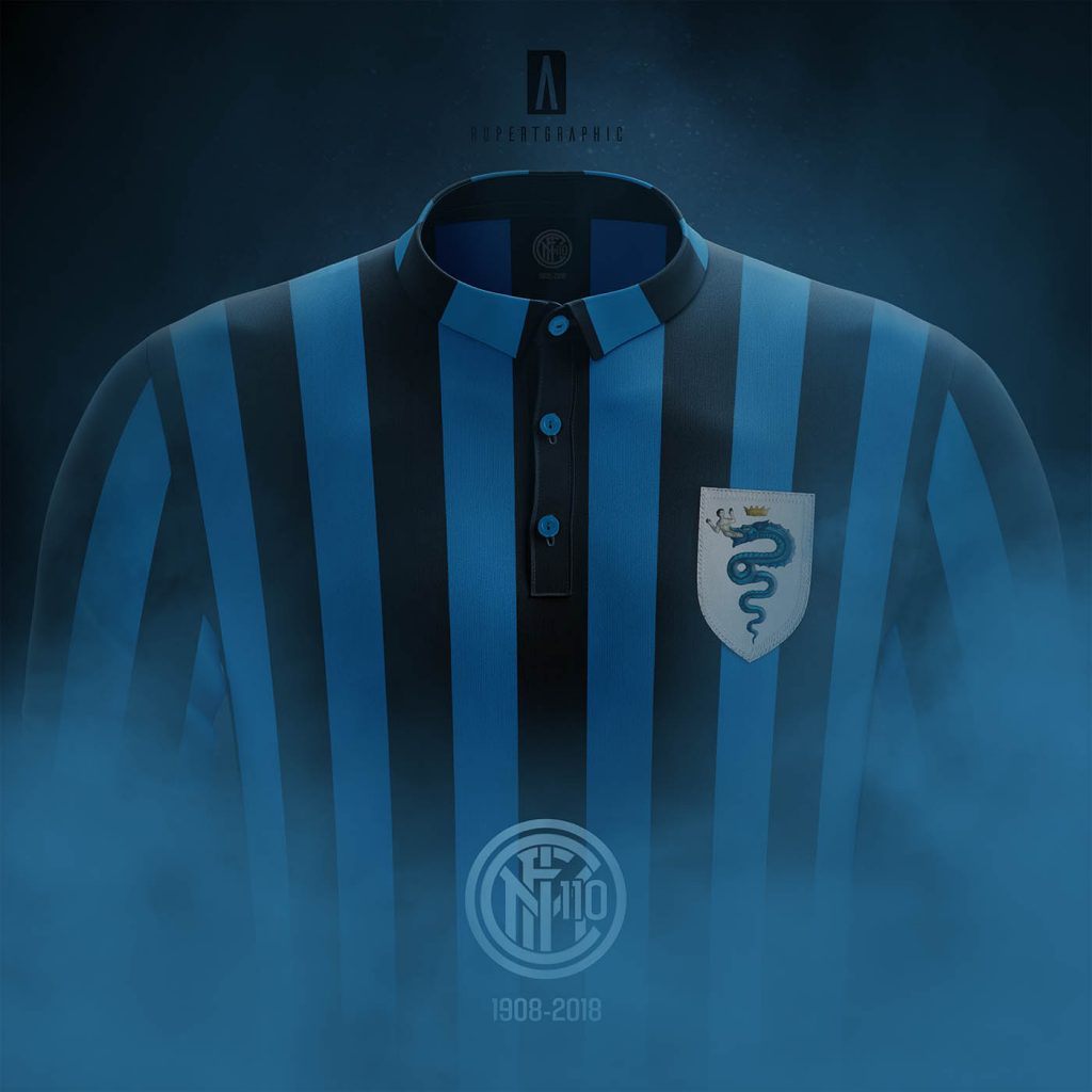 Inter, il colletto a polo nella maglia celebrativa