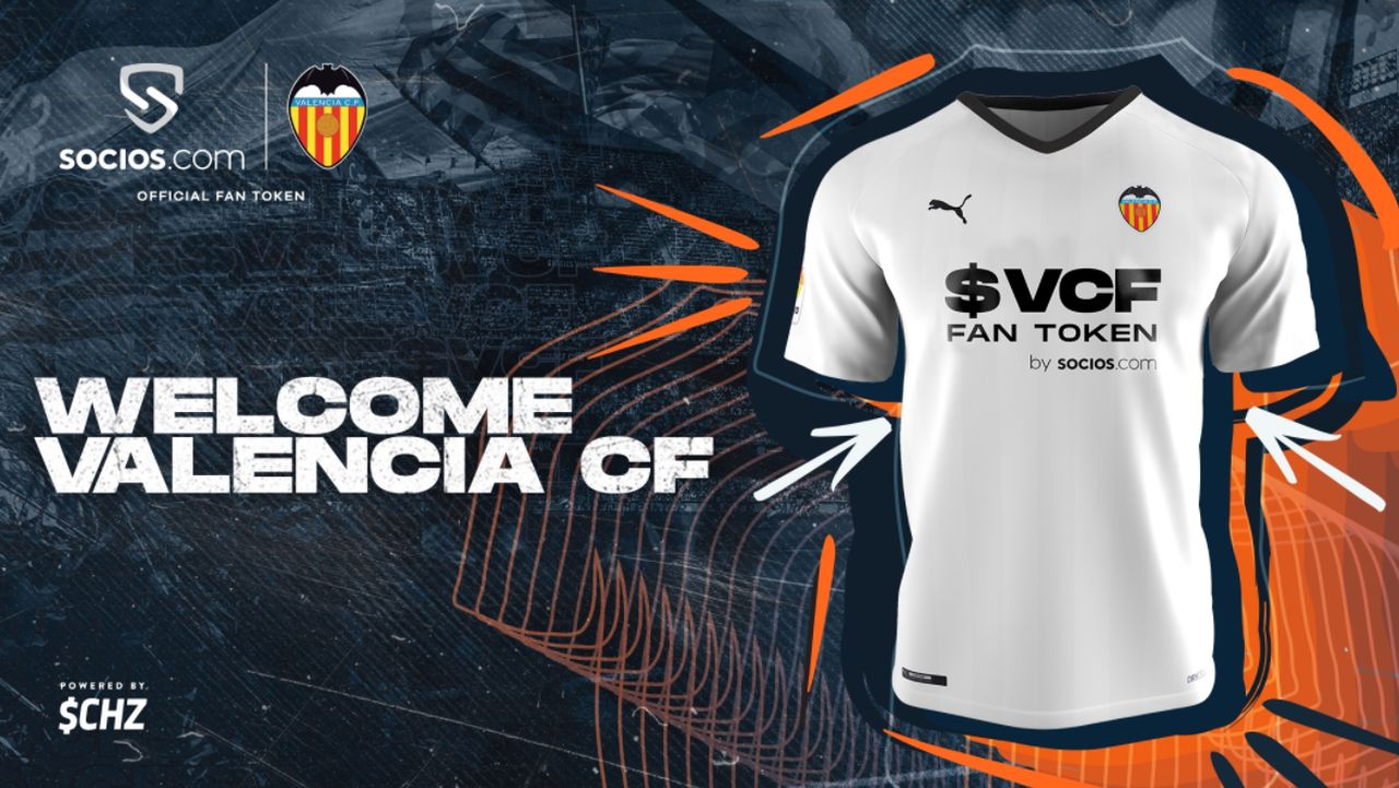 Il Fan Token di Socios nuovo sponsor di maglia del Valencia