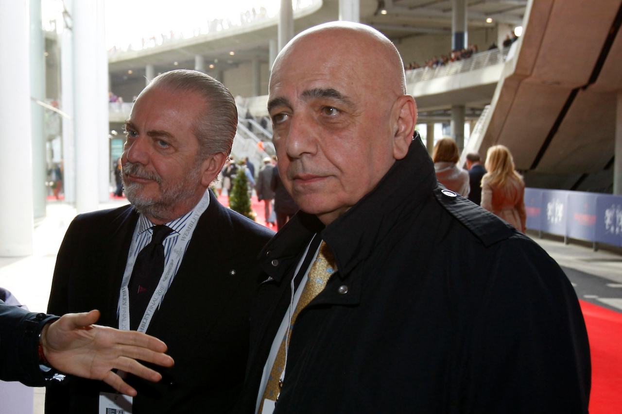 Aurelio De Laurentiis e Adriano Galliani