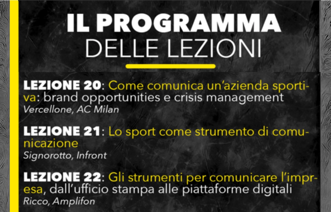 CF Academy, lezioni modulo 5