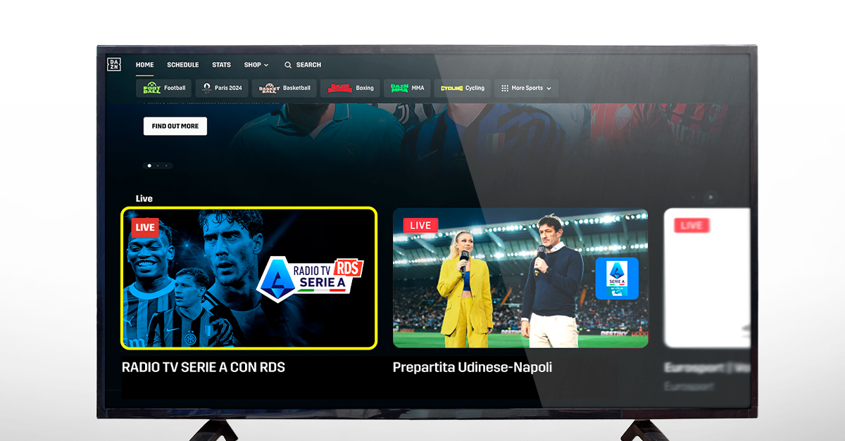 SI ACCENDE SU DAZN LA RADIO TV SERIE A CON RDS